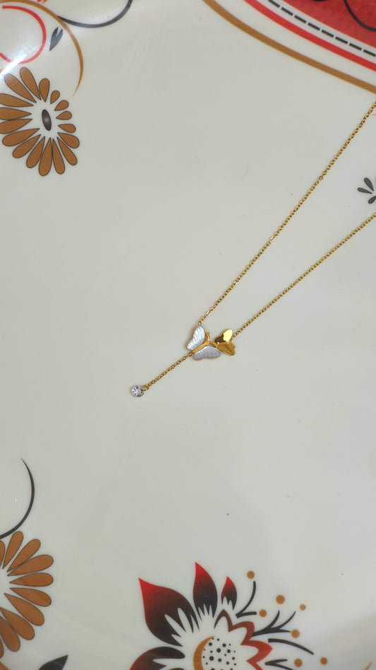 Anti-Tarnish Butterfly Pendant Necklace for Women