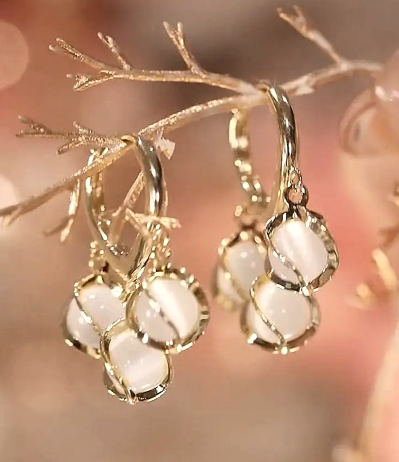 Gold Plated Korean Drop Earrings