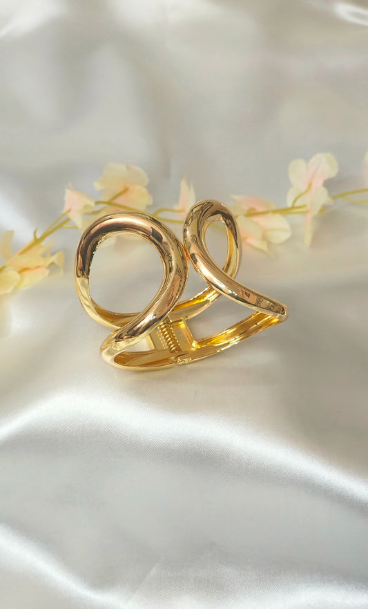 Gold-Plated Geometric Cuff Bracelet