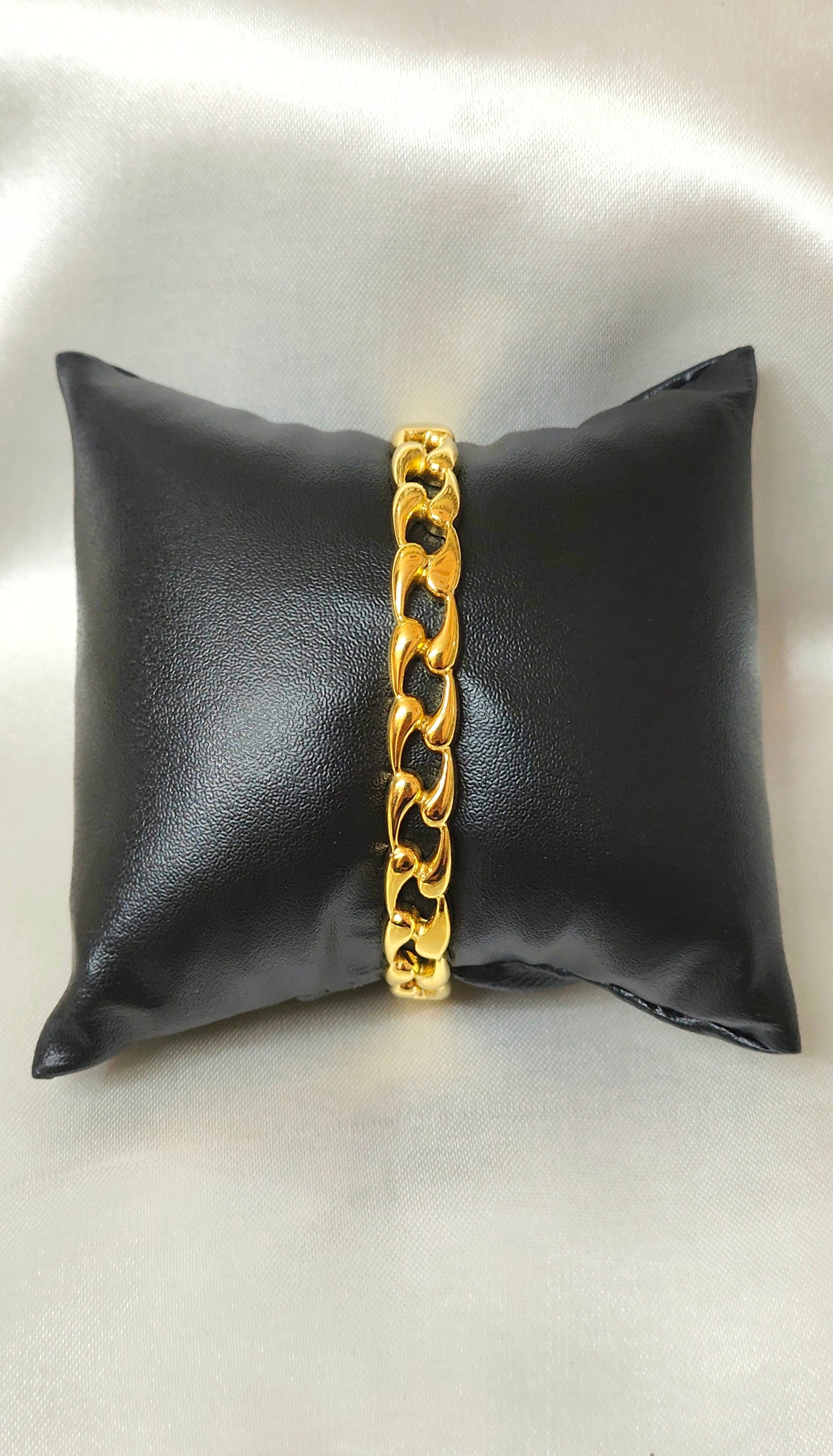 18K Gold-Plated Cuban Link Style Kada