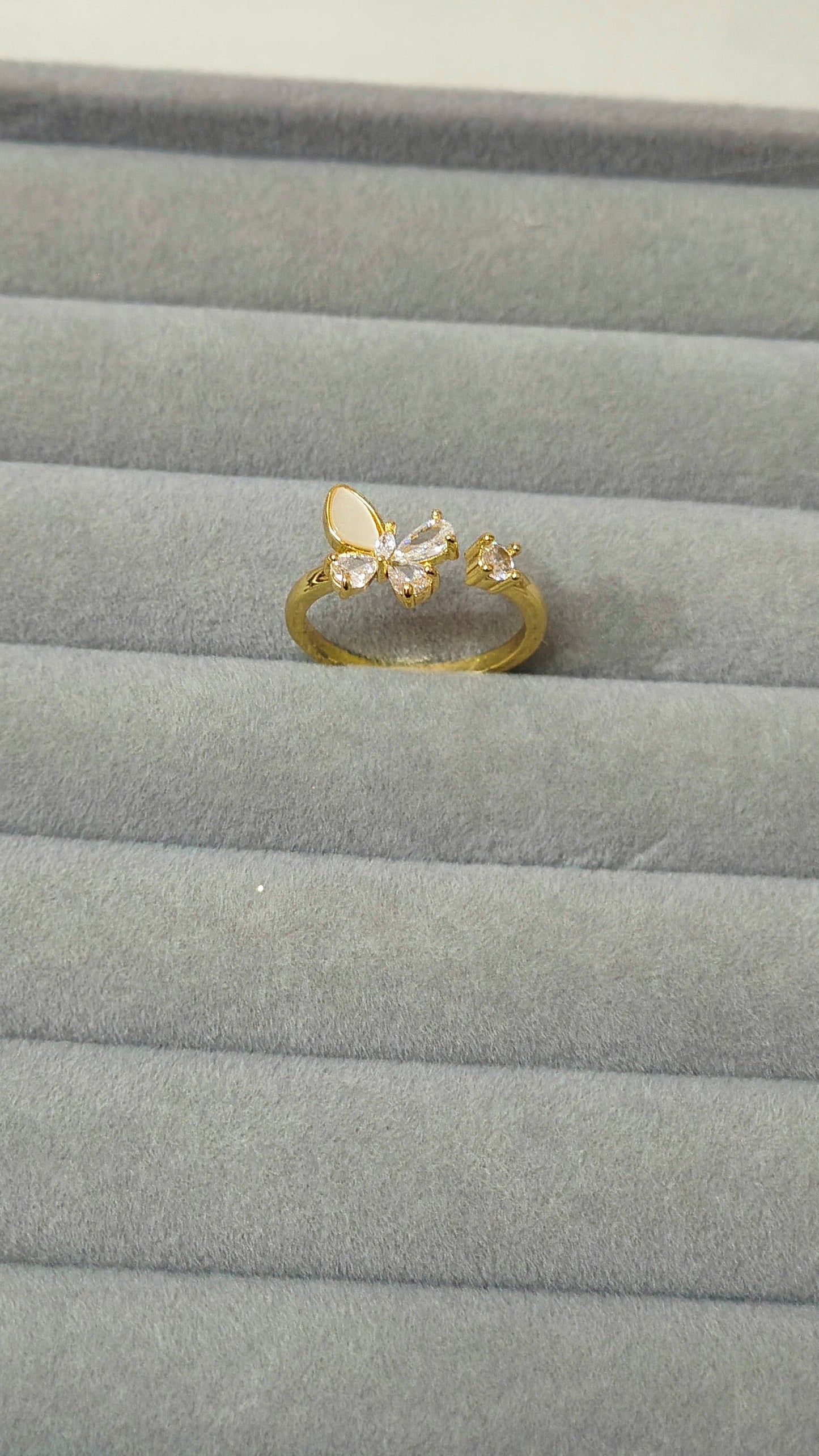 Butterfly Anti-Tarnish Gold plated Ring