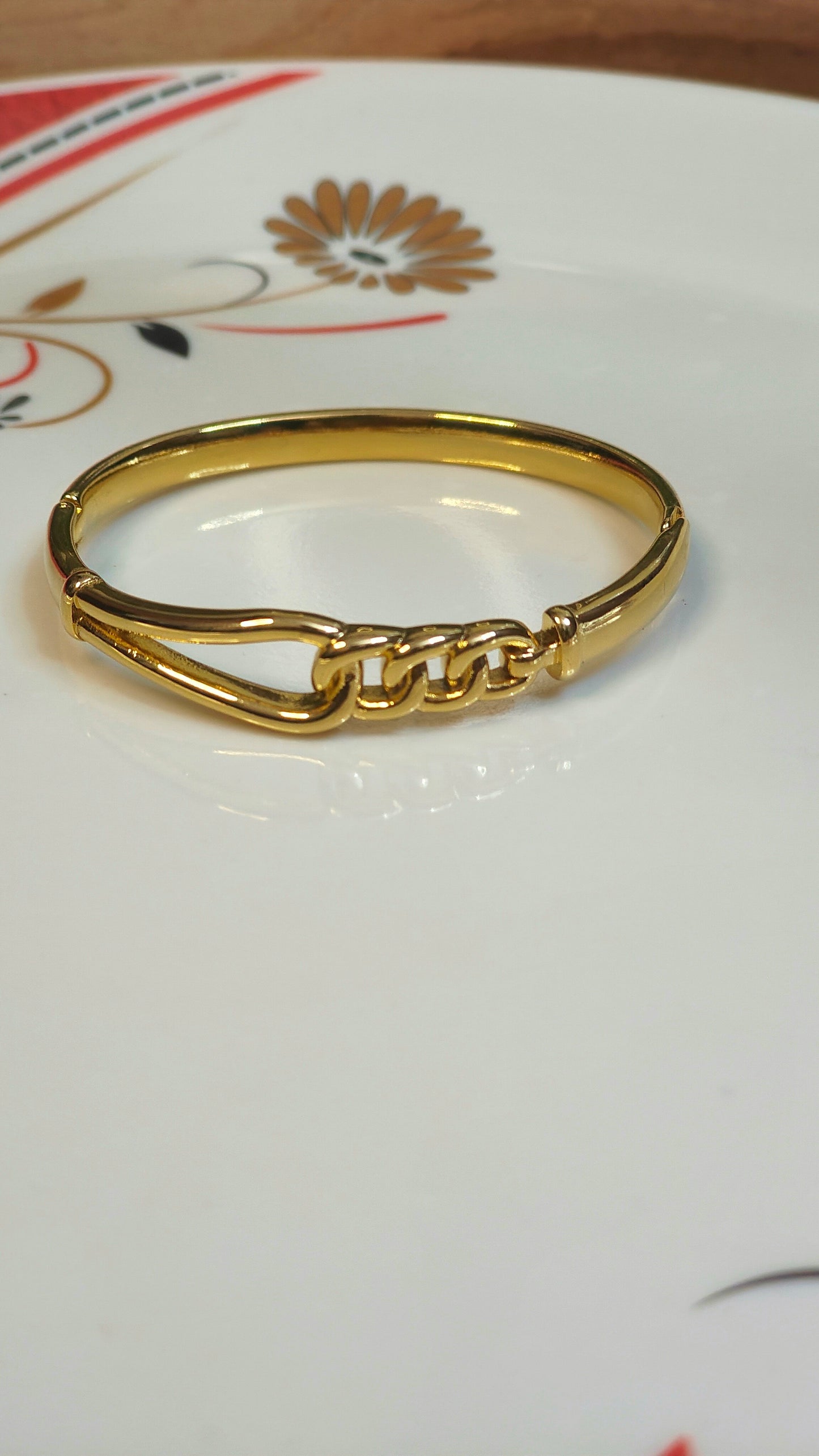18K Gold-Plated Chunky Chain Link Bracelet