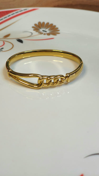 18K Gold-Plated Chunky Chain Link Bracelet