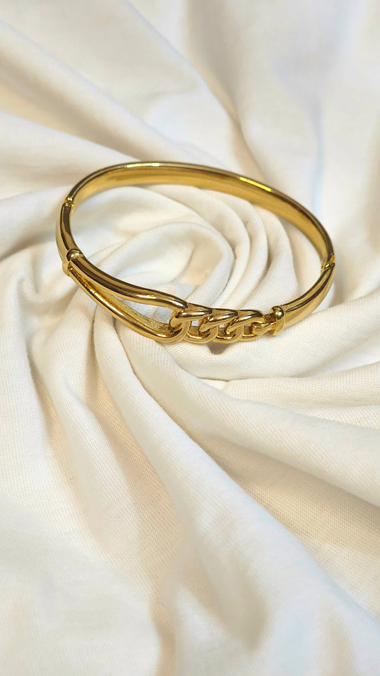 18K Gold-Plated Chunky Chain Link Bracelet