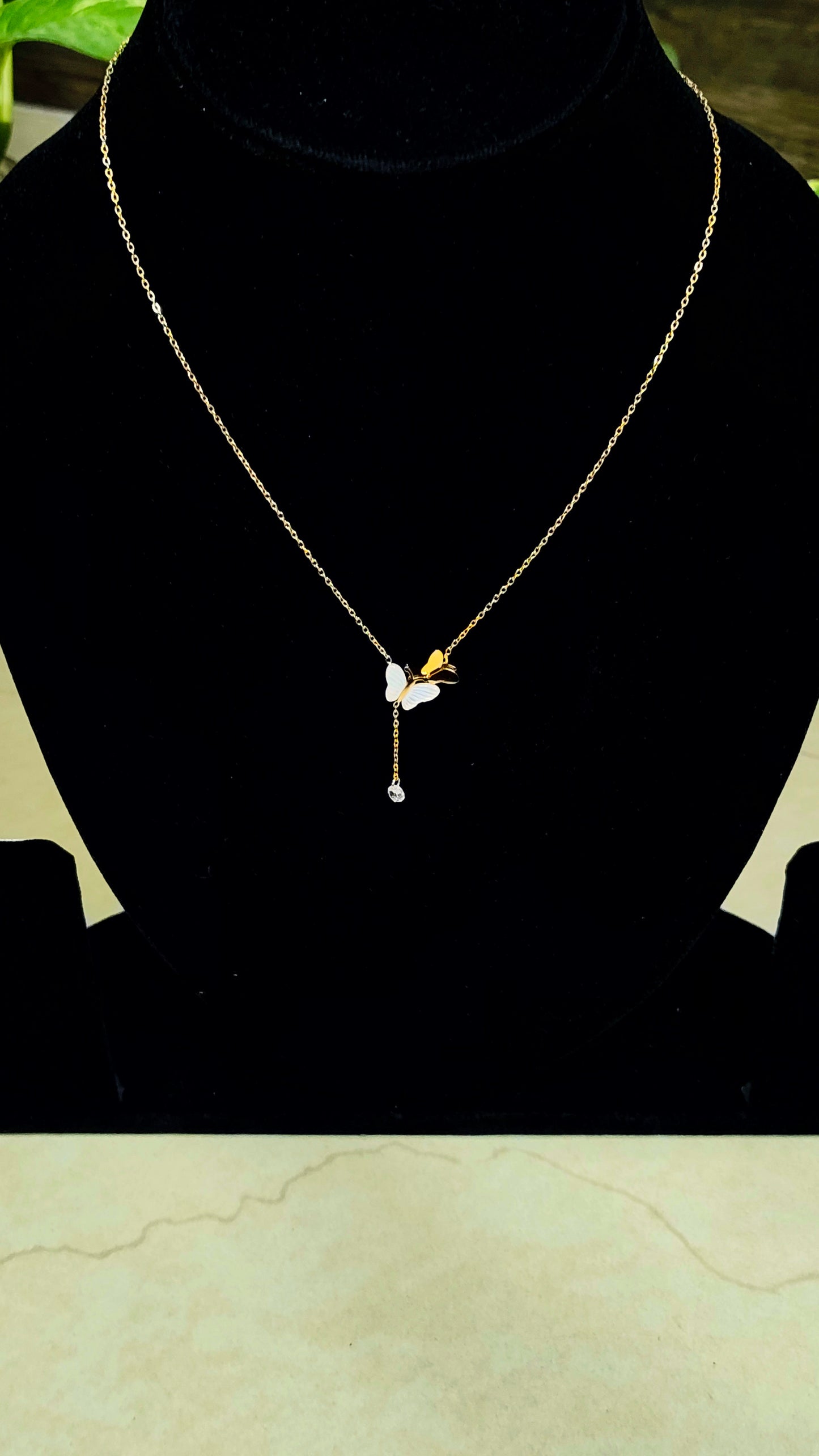 Anti-Tarnish Butterfly Pendant Necklace for Women