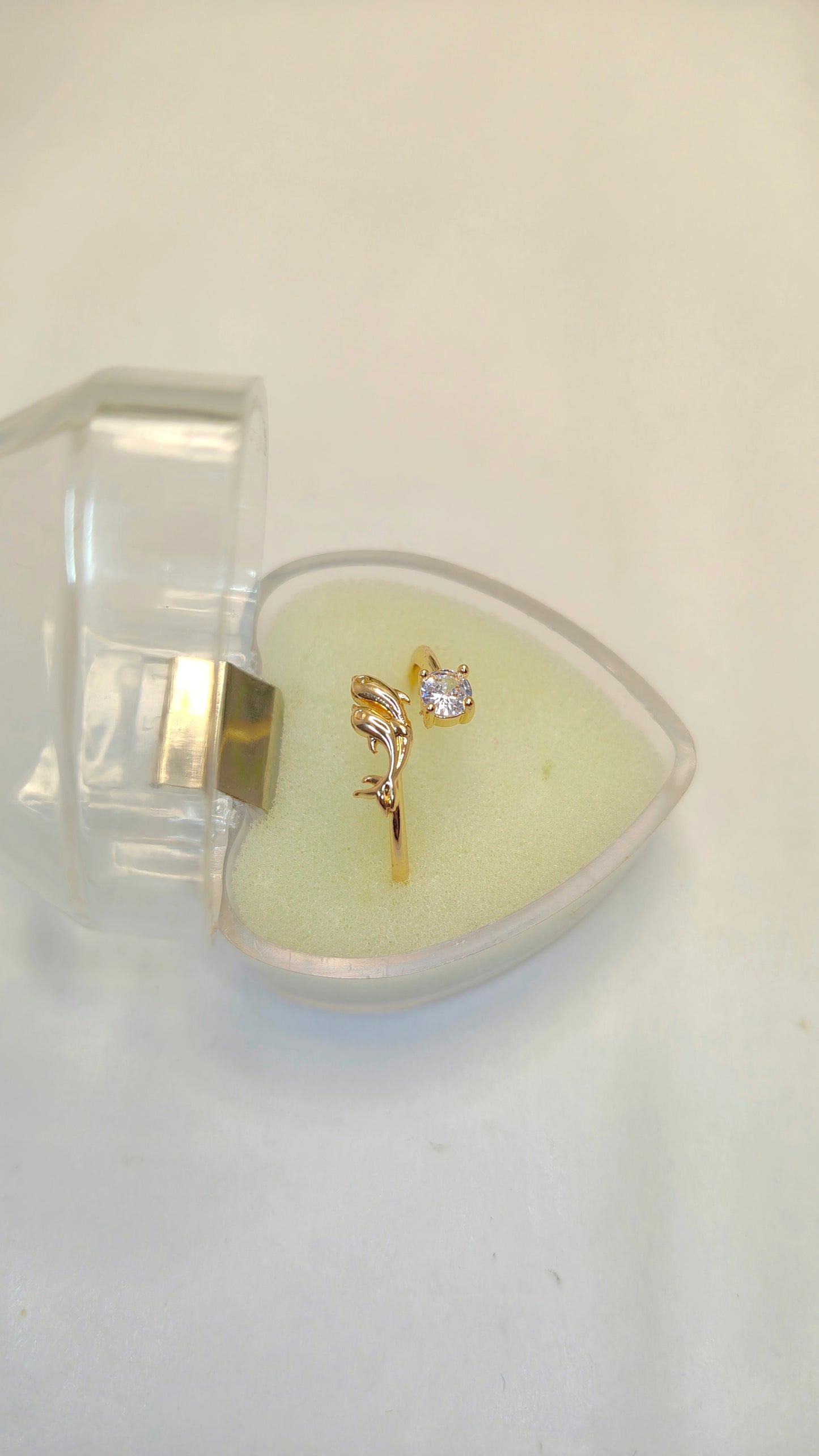 Anti-Tarnish Fish Motif Ring