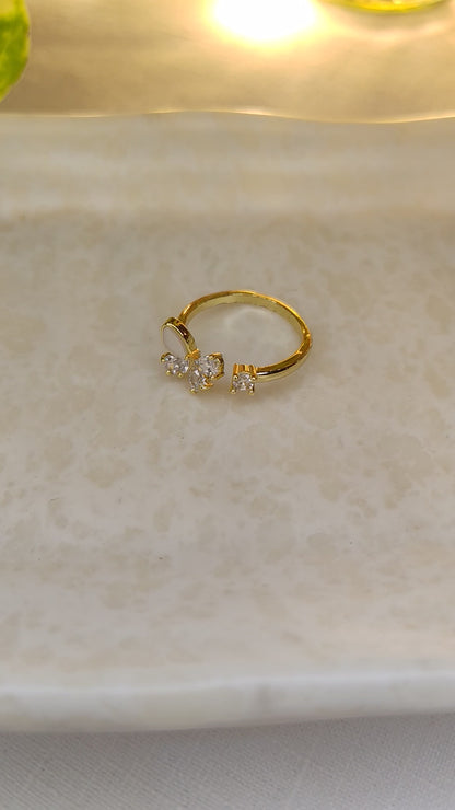 Butterfly Anti-Tarnish Gold plated Ring