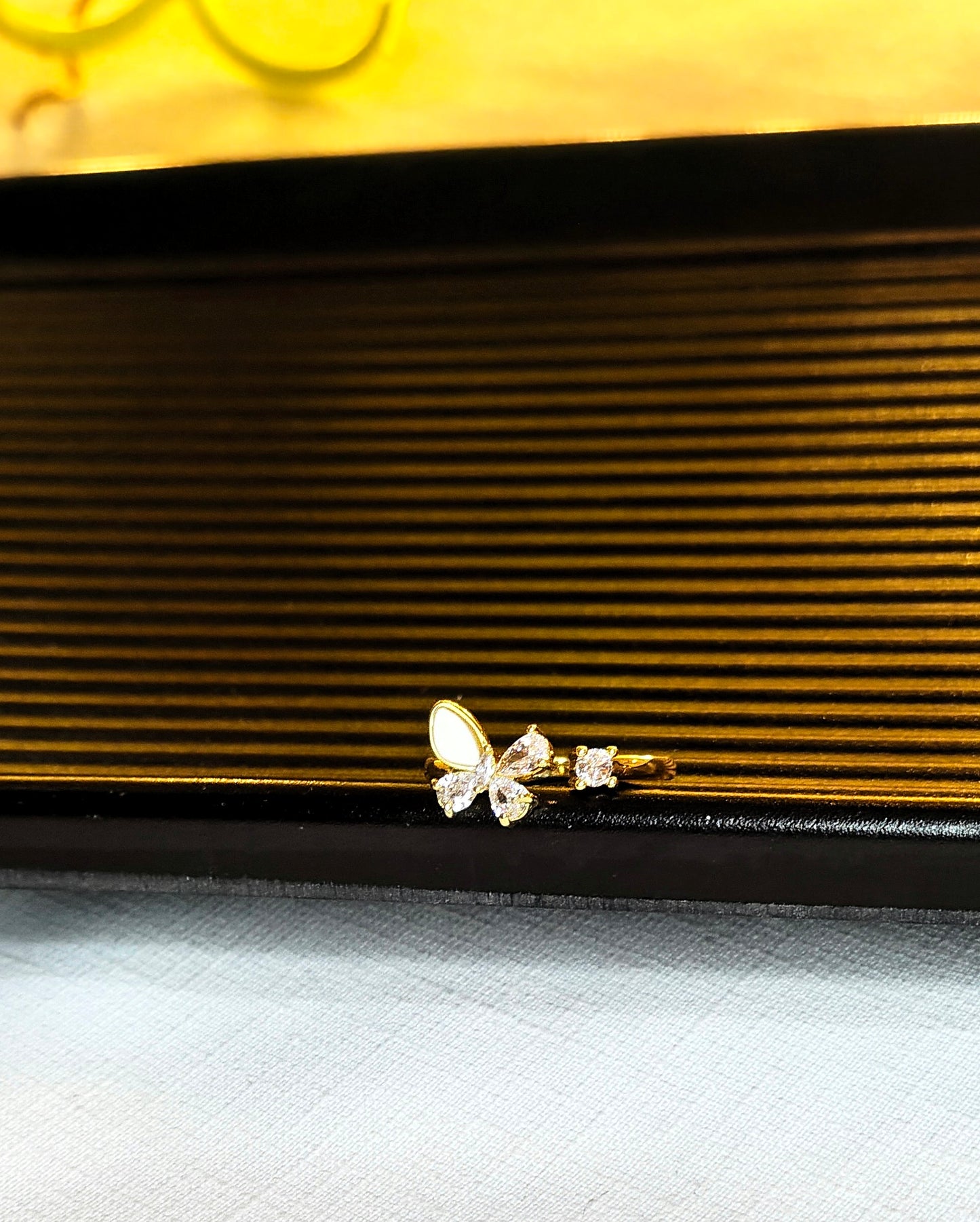 Butterfly Anti-Tarnish Gold plated Ring