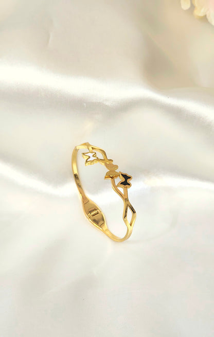 Antitarnish Gold-Plated Butterfly Motif Bracelet