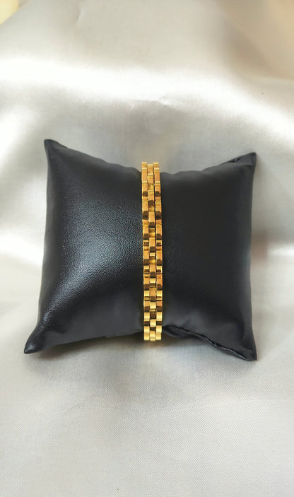 18K Gold-Plated Geometric Bracelet for Women
