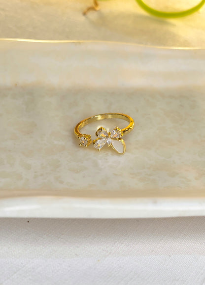 Butterfly Anti-Tarnish Gold plated Ring