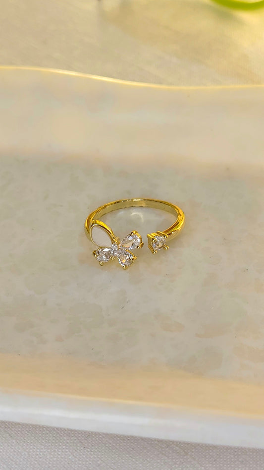 Butterfly Anti-Tarnish Gold plated Ring