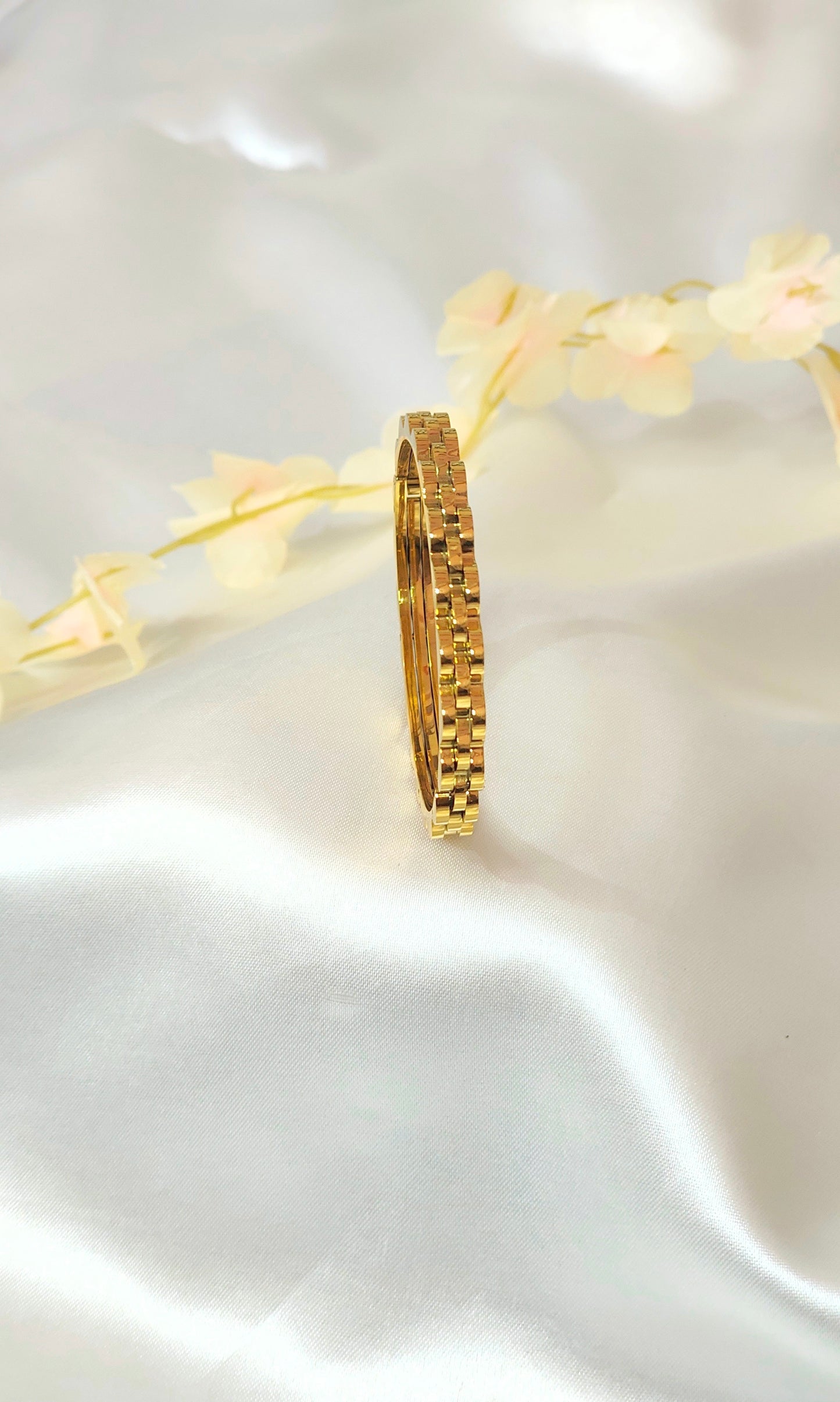 18K Gold-Plated Geometric Bracelet for Women