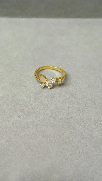 Butterfly Anti-Tarnish Gold plated Ring