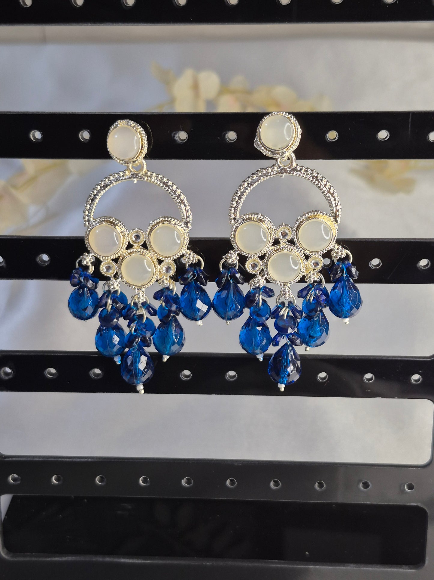 Elegant Cream Pearl Jhumka